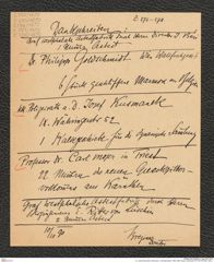 k.k. naturhistorisches Hofmuseum, Intendanzakten 1885-1896 (Hauer), Aktenzahl Z.574-578/1890, Seite 1